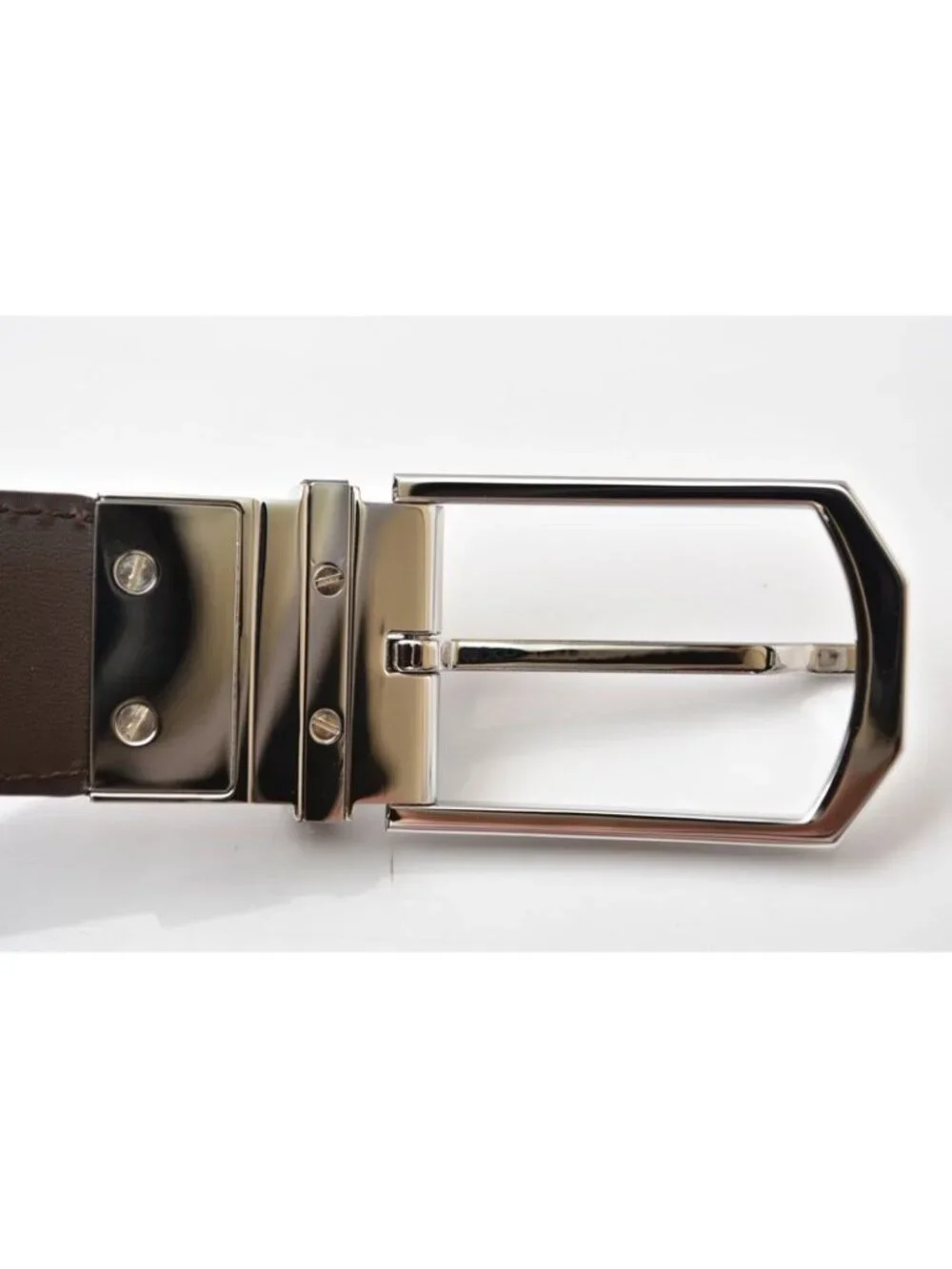 Louis Vuitton Belt Damier Reversible Leather Black Brown 90
